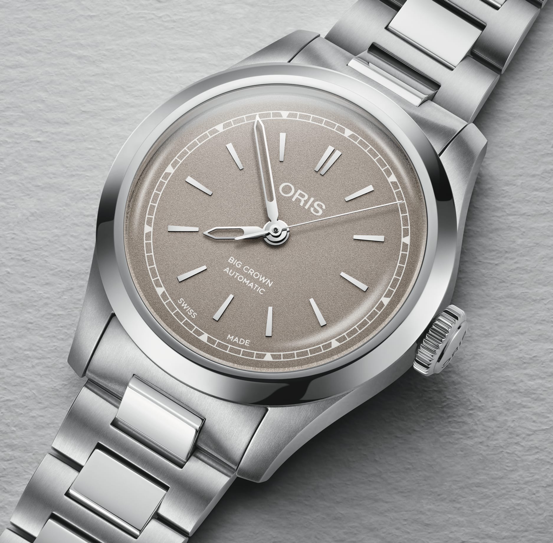 オベリスク オリス(ORIS) NEW ビッグクラウン オートマティック 34mm ブラウン 01